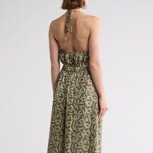 Melrose and Market Tie Waist Maxi Halter Dress